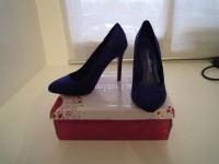 zapatos azules bershka nº37